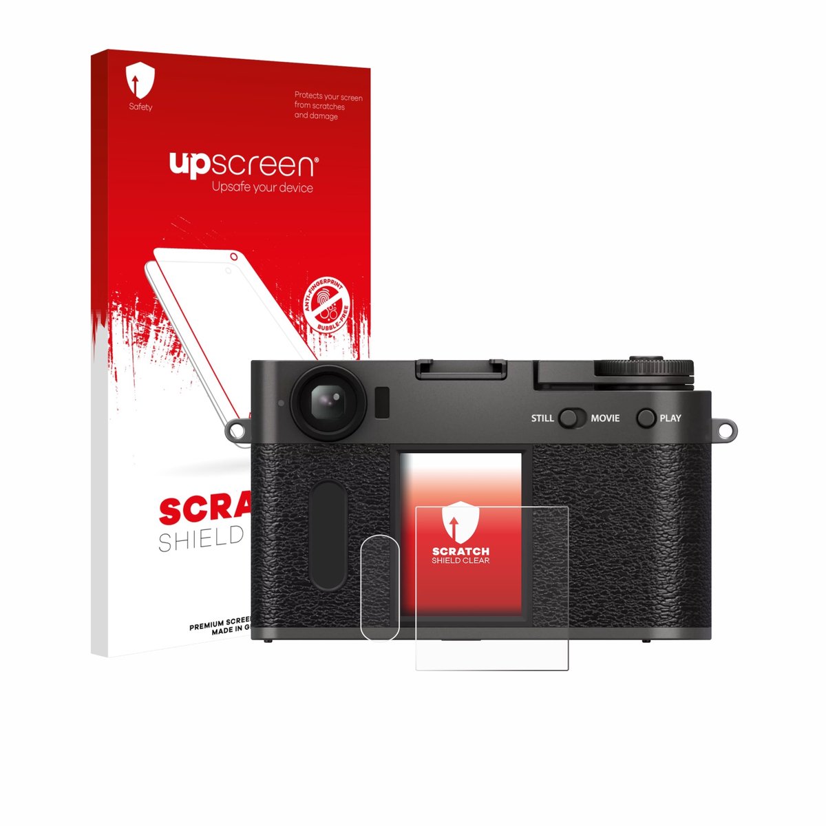 upscreen - Screenprotector voor Fujifilm X Half X-HF1 - Folie Beschermfolie transparant