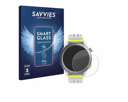 3 Stuks Savvies Screenprotector - geschikt voor Huami Amazfit Cheetah - beschermfolie glas transparant