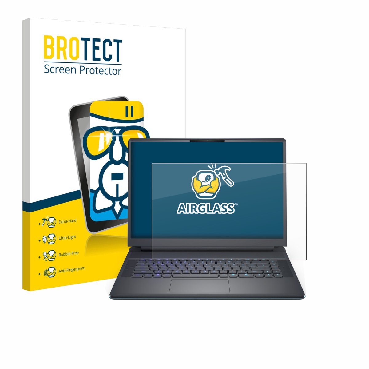Screenprotector voor Dell Alienware 16 Area-51 Beschermglas transparant