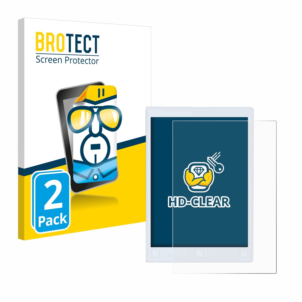 BROTECT - Screenprotector voor reMarkable 2 - Folie Beschermfolie transparant 2 Stuks