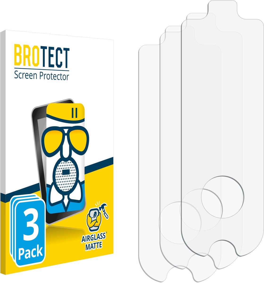 BROTECT - Screenprotector voor Segway Ninebot KickScooter MAX G30 / G30D / G30D II - Folie Beschermfolie Beschermglas matte 3 Stuks – foto 6