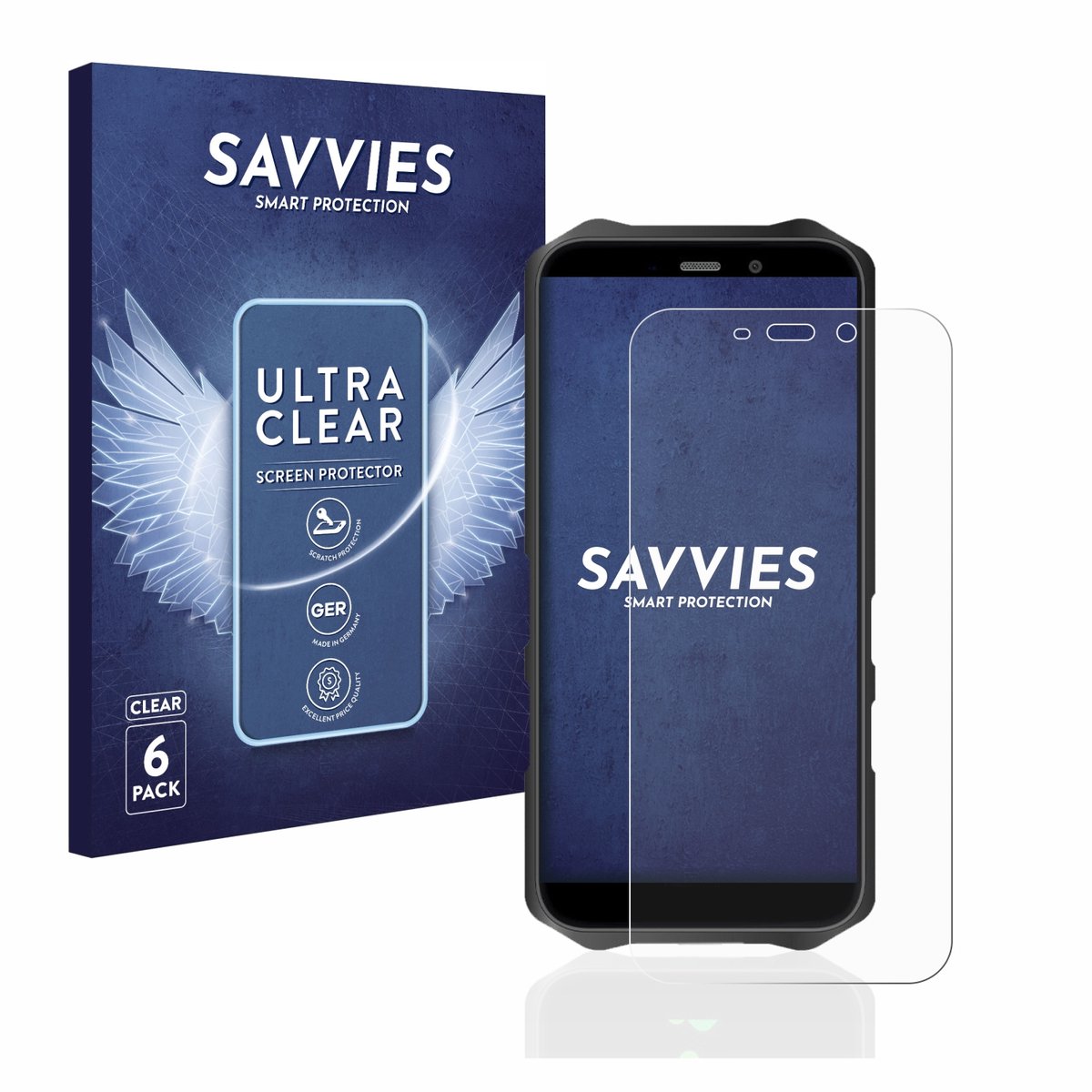 Savvies - Screenprotector voor Oukitel WP12 Pro - Folie Beschermfolie transparant 6 Stuks