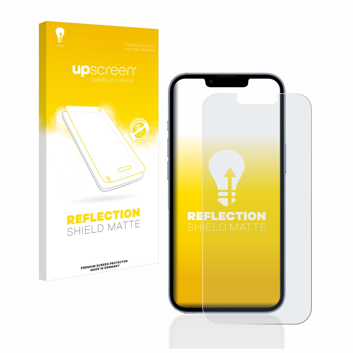 upscreen - Screenprotector voor Apple iPhone 13 Pro - Folie Beschermfolie anti glare matte