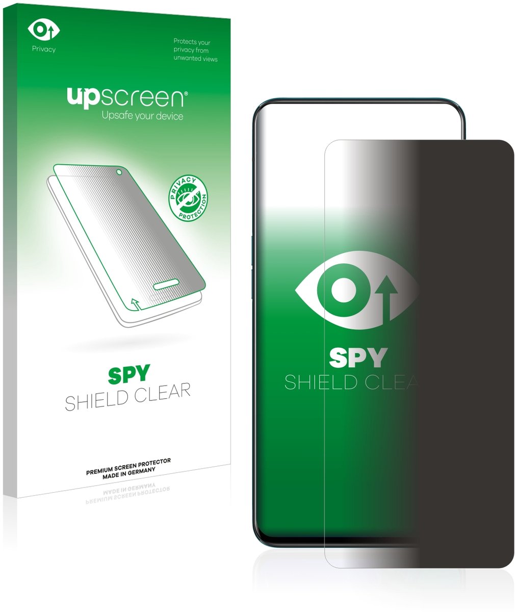 upscreen - privacy screenprotector voor Oppo Reno 2 - Folie Beschermfolie Blauwlichtfilter
