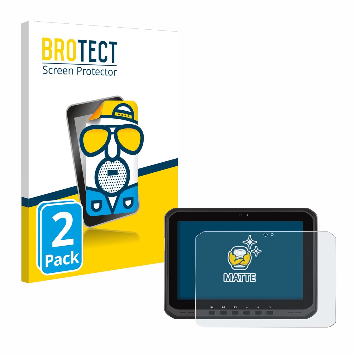 BROTECT - Screenprotector voor Zebra ET65 - Folie Beschermfolie matte 2 Stuks
