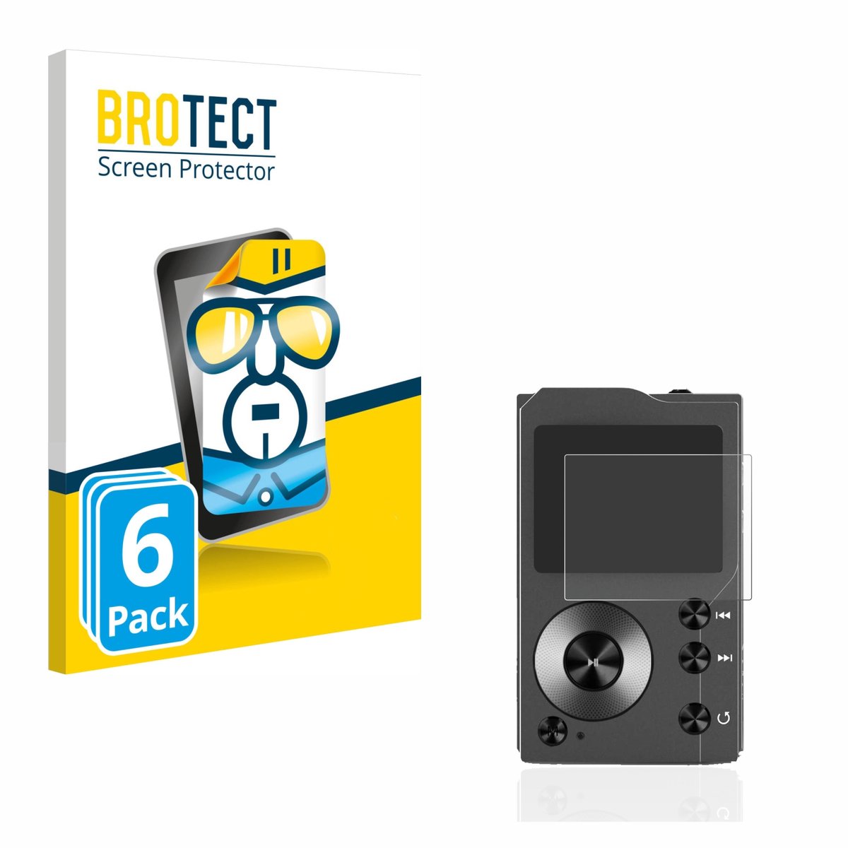 BROTECT - Screenprotector voor Surfans F20 - Folie Beschermfolie transparant 6 Stuks