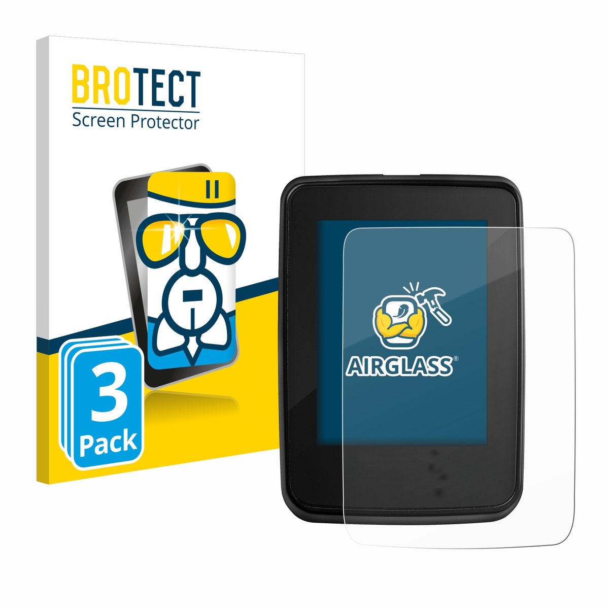 Screenprotector 3 Stuks voor Giant RideDash Evo Beschermglas transparant