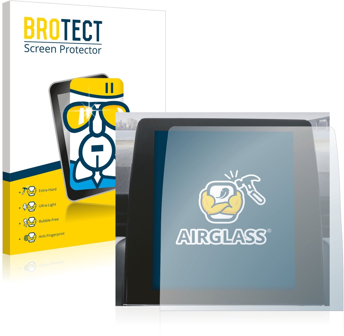 Screenprotector voor Renault Zoe 2020 Easy Link 9.3" Beschermglas transparant