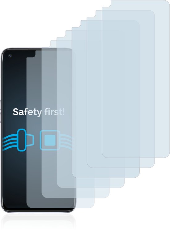 Savvies - Protection d'écran pour Oppo A54 5G - Film protecteur transparent (6 pièces)