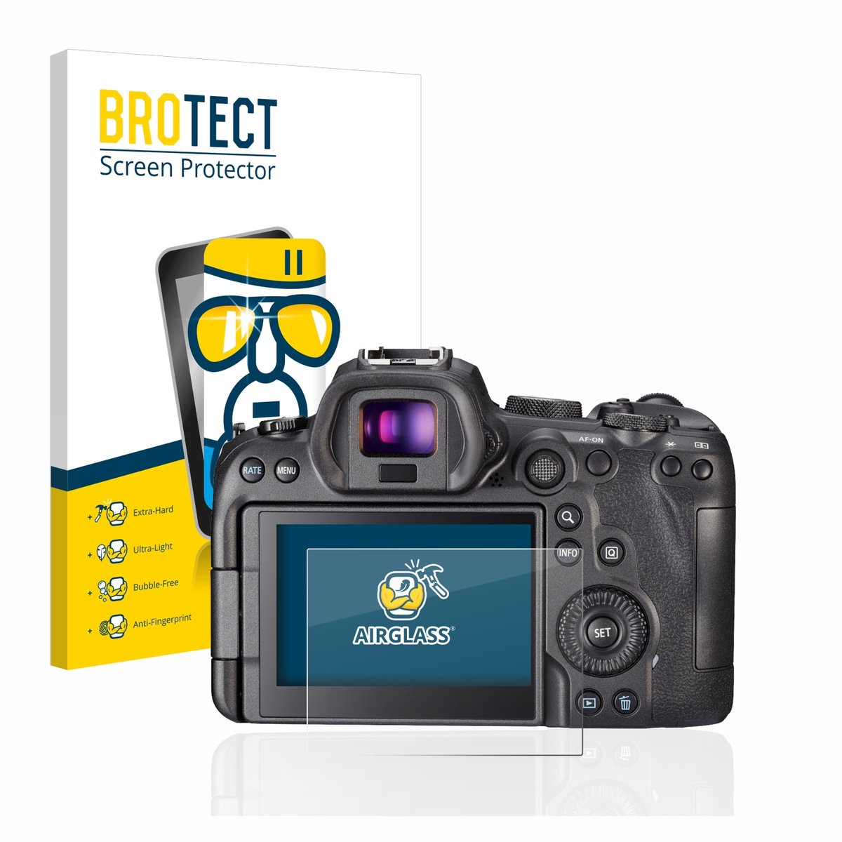 Screenprotector voor Canon EOS R6 Beschermglas transparant