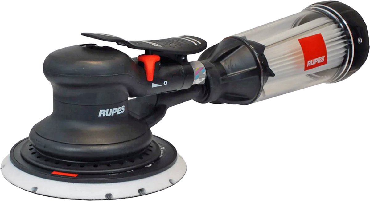 RUPES SKORPIO 3 Pneumatische Schuurmachine 150mm met Zelfextractie Stofafzuiging - 9mm Excentrische Uitslag