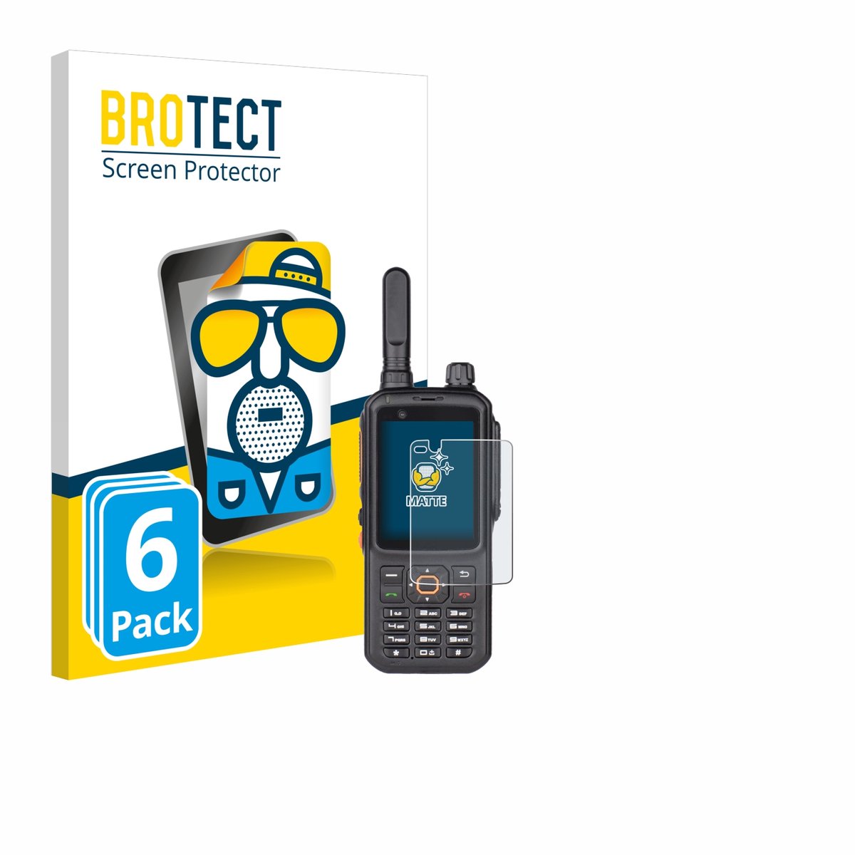 BROTECT - Screenprotector voor Inrico T320 - Folie Beschermfolie matte 6 Stuks