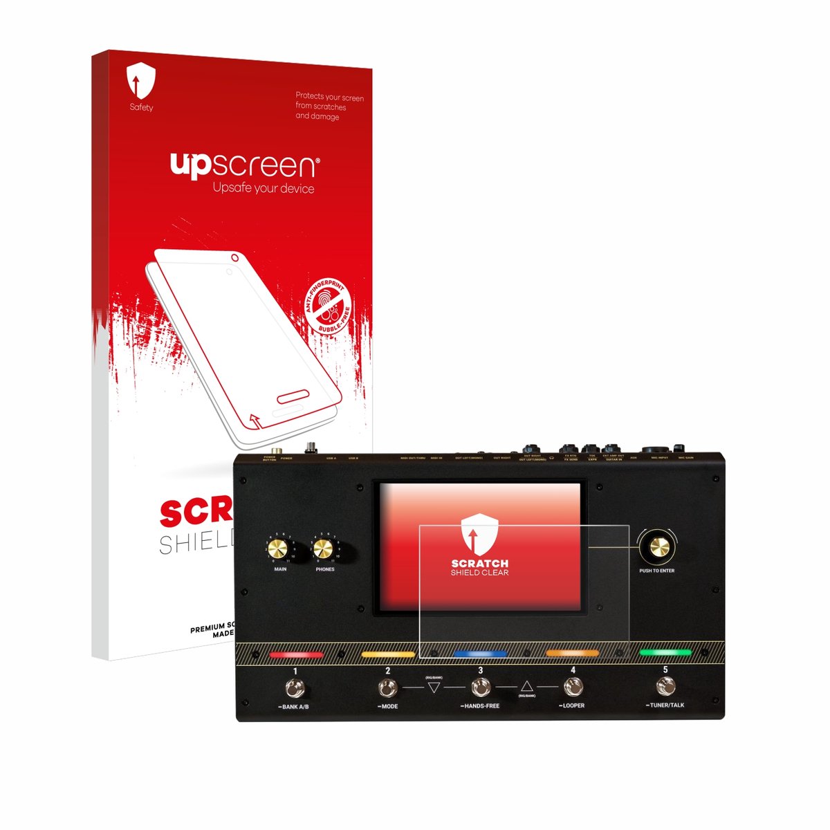 upscreen - Screenprotector voor Headrush Core - Folie Beschermfolie transparant