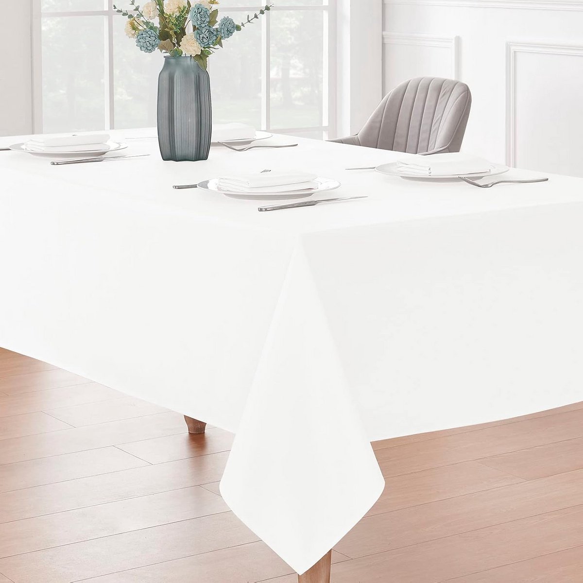 Rechthoekig Tafelkleed 60x120 inch Vlek- en Kreukbestendig en Wasbaar Polyester