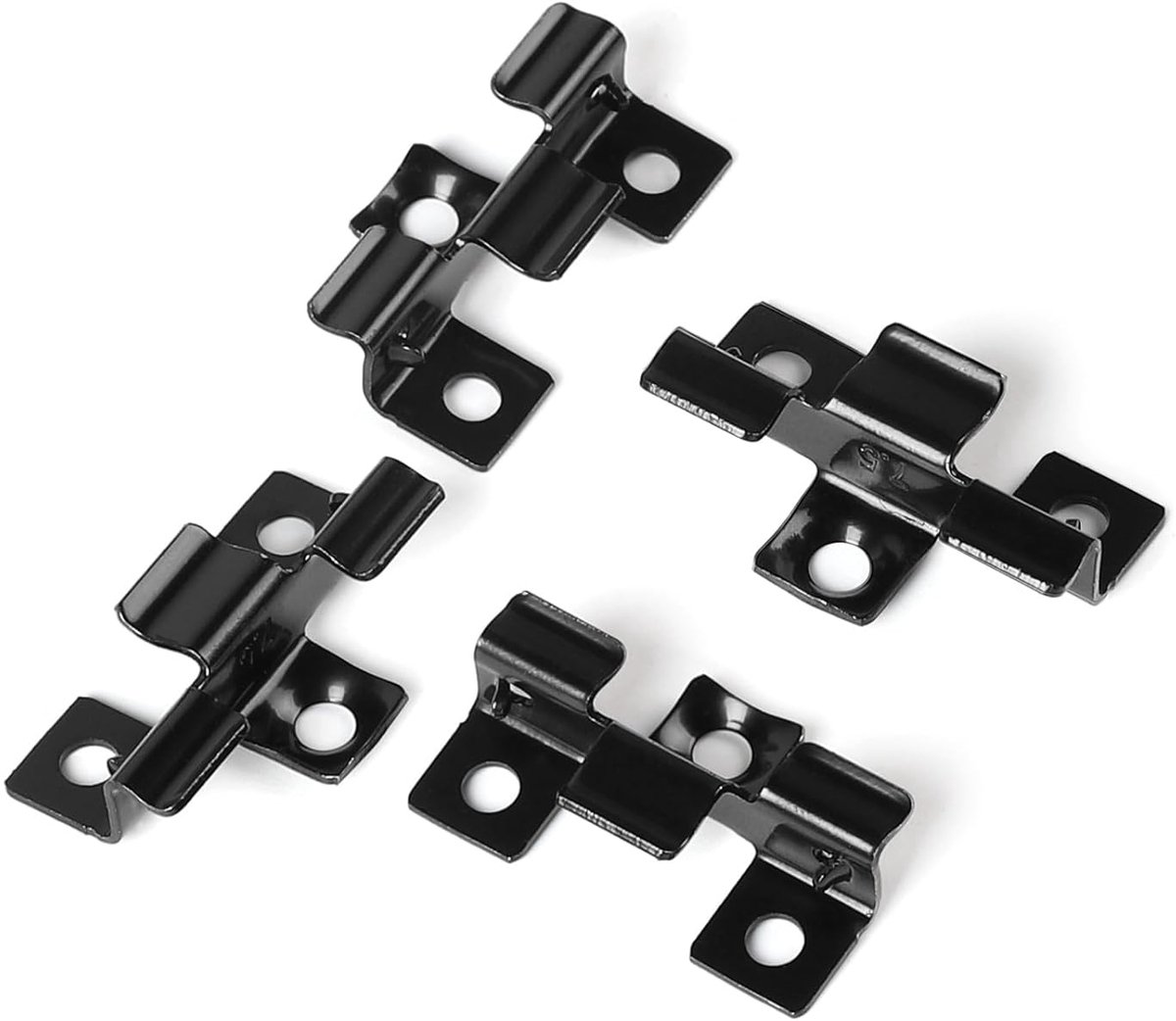 Tile Clips - 7.5 mm - Fixing Clips - Stainless Steel Composite Clips voor Decking - Montage WPC Decking Clips - Clamp Range 7.5 mm - Zwart