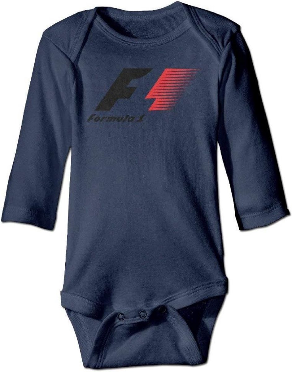Rompertje Formule 1 Racewagen Lange Mouwen Marineblauw Baby