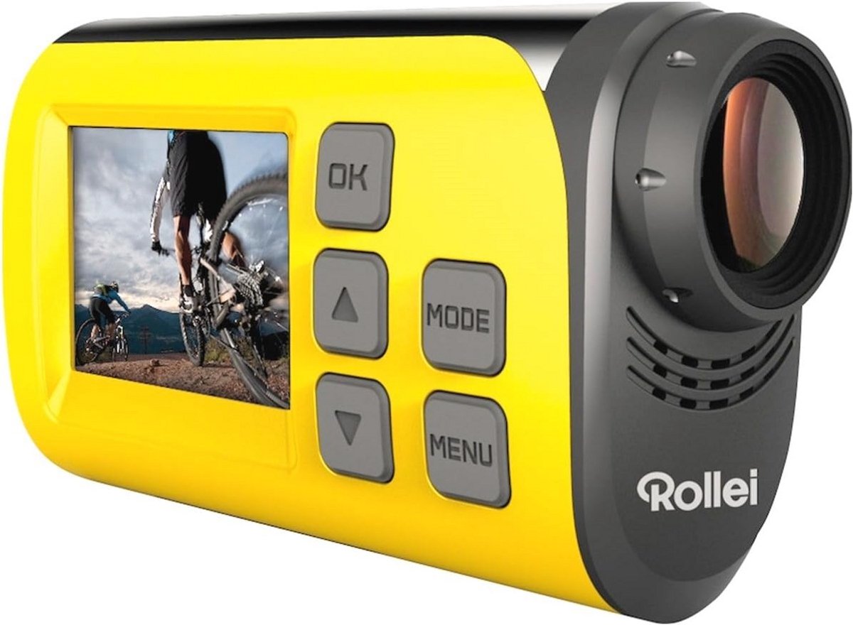 Actiecamera Full HD met WiFi en Waterdichte Behuizing - Geel