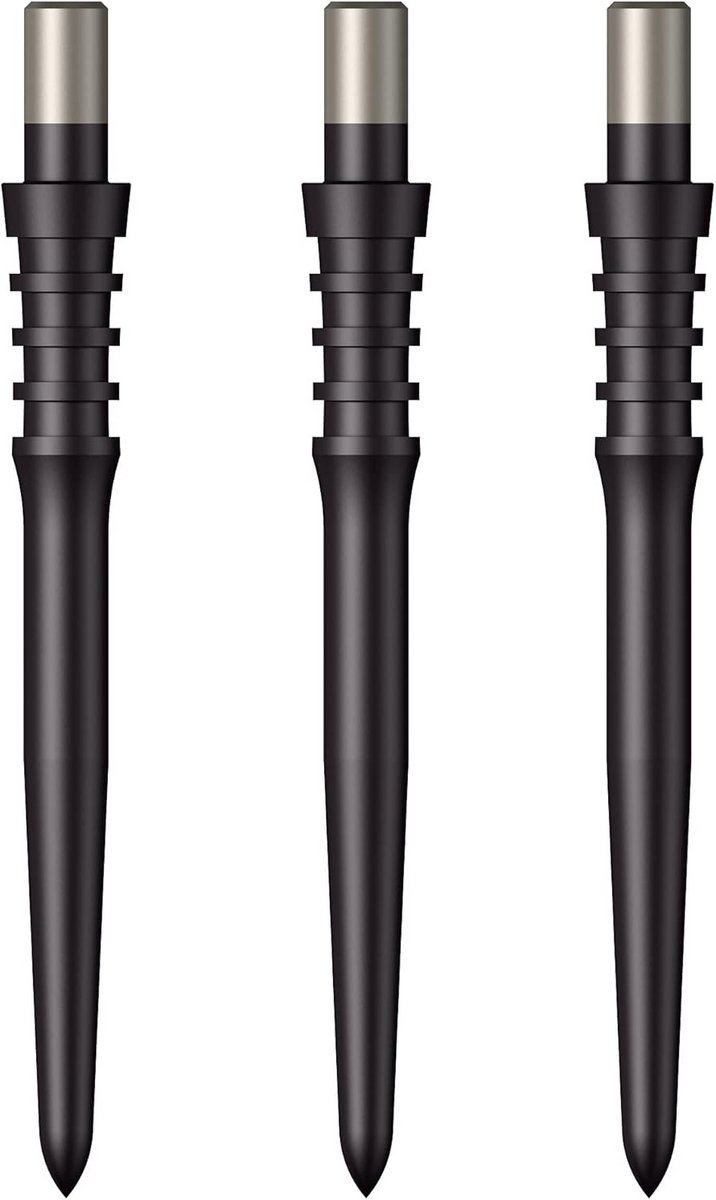 Professionele Dartpijlen Punten voor Dartborden - Titan Pro Zwart 28 mm