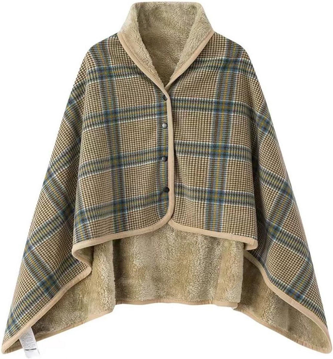 Warme Gebreide Damesponcho Wintercape Casual Open Cardigan