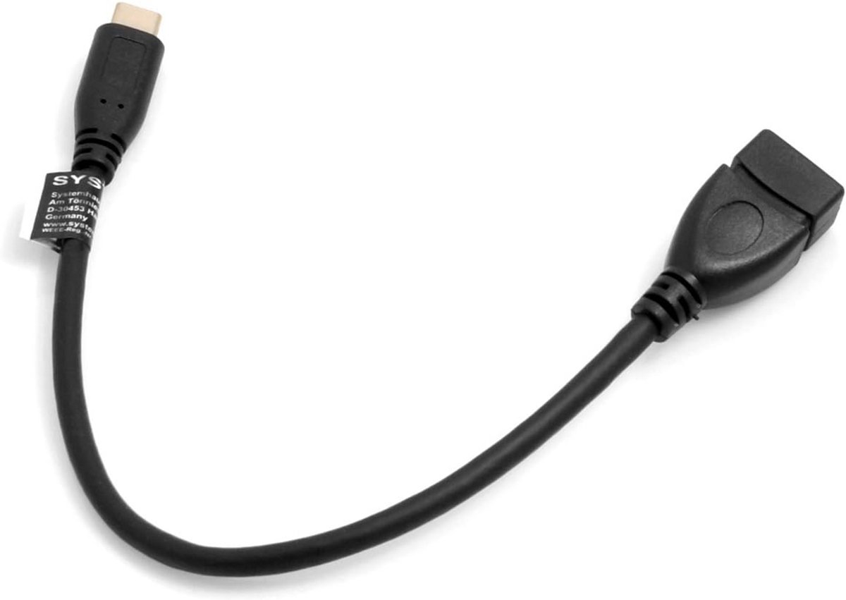 USB-C naar USB A Kabel 25 cm OTG Host Adapter USB 3.1 Type C Male naar Female