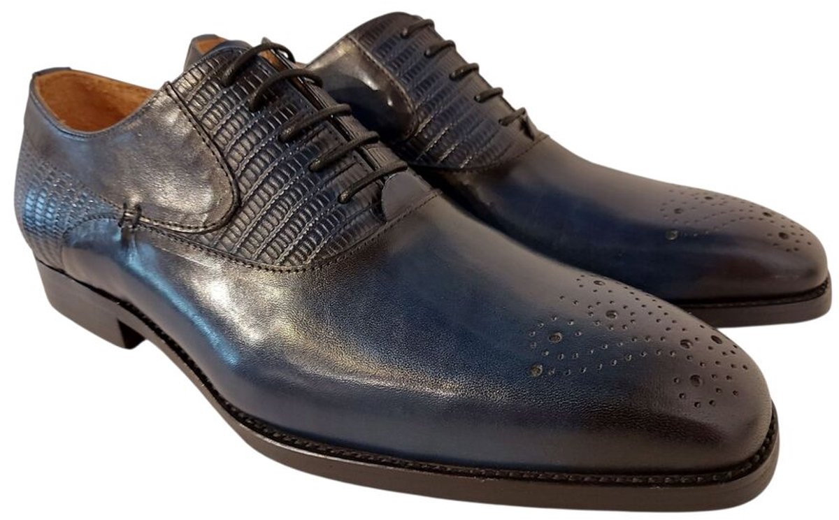 Adventure Nette Schoen Livorno Blue Leer High Soft Insole