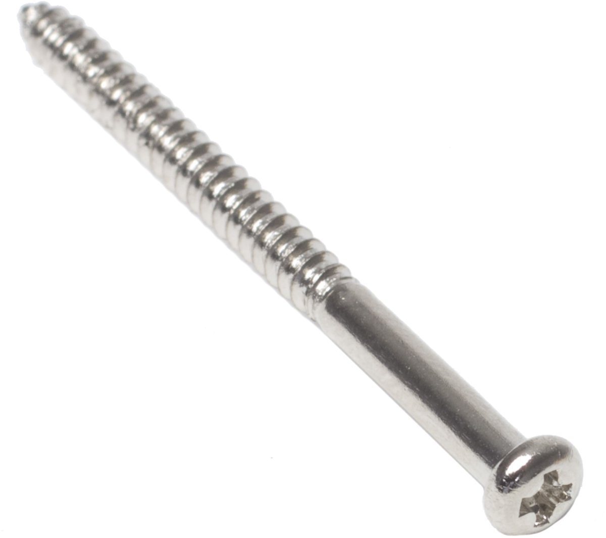 Göldo bas PU schroeven 10er Set houtgewinde 2,5 x 35 chrom - Basgitaaronderdeel