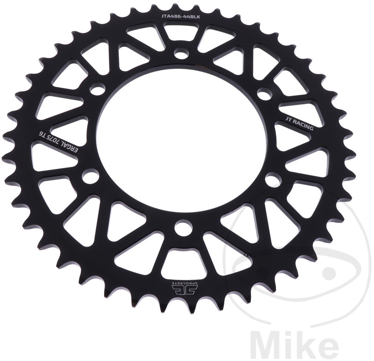 Couronne Alu 44 Dents PAS 520 Noir JT Diam�tre Int�rieur 110 Espacement Fixation 130