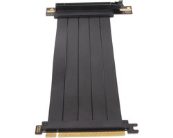Grafische kaart verlengkabel 90 graden voor GPU, hoge snelheid flexibele uitbreidingspoort (20cm) – Compatibel met RX 7900 XT, 7800 XT, 7700 XT, 7600, 7500
