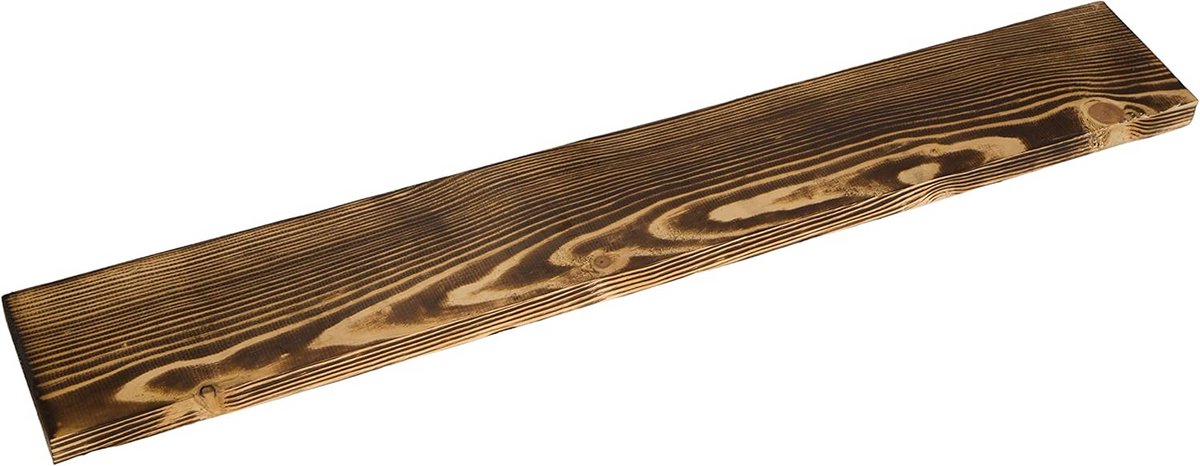 Grote Gevlamde Houten Plank voor Decoratie en Knutselen Robuust Naaldhout 100x14,5x3 cm