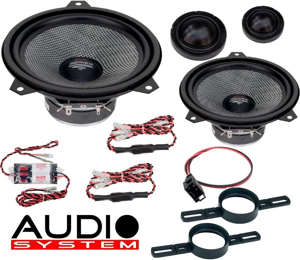 2-weg 16.5cm Composet Luidsprekers voor BMW E46 - Plug & Play Autospeakers