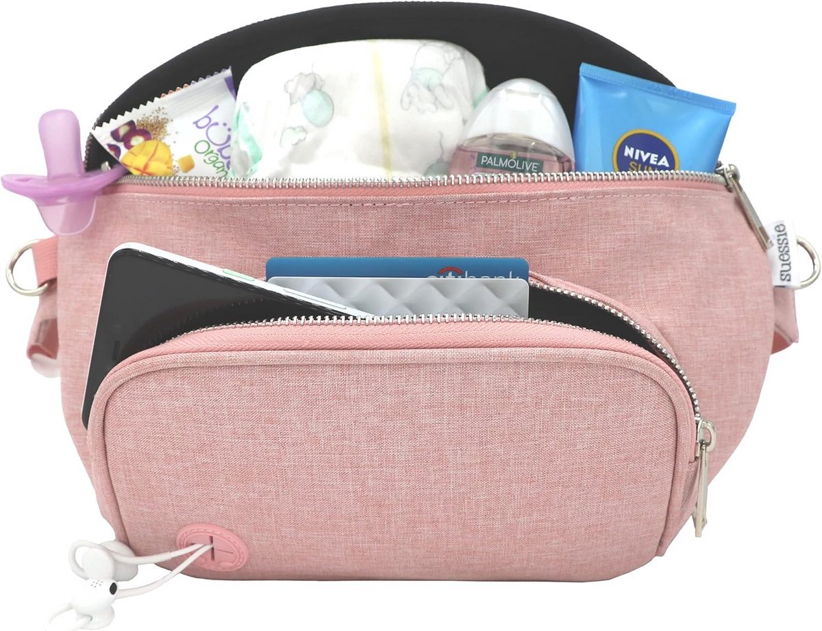 Heuptas voor Luiers en Babyartikelen met Aankleedkussen en Waterproof Doekjesvak