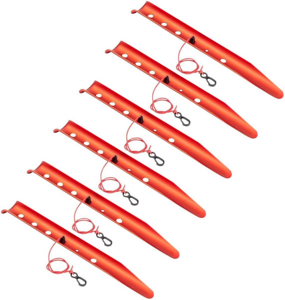 Set van 6 Sterke Grondpennen voor Sneeuw, Zand en Harde Ondergrond - 31 cm Tent Haringen