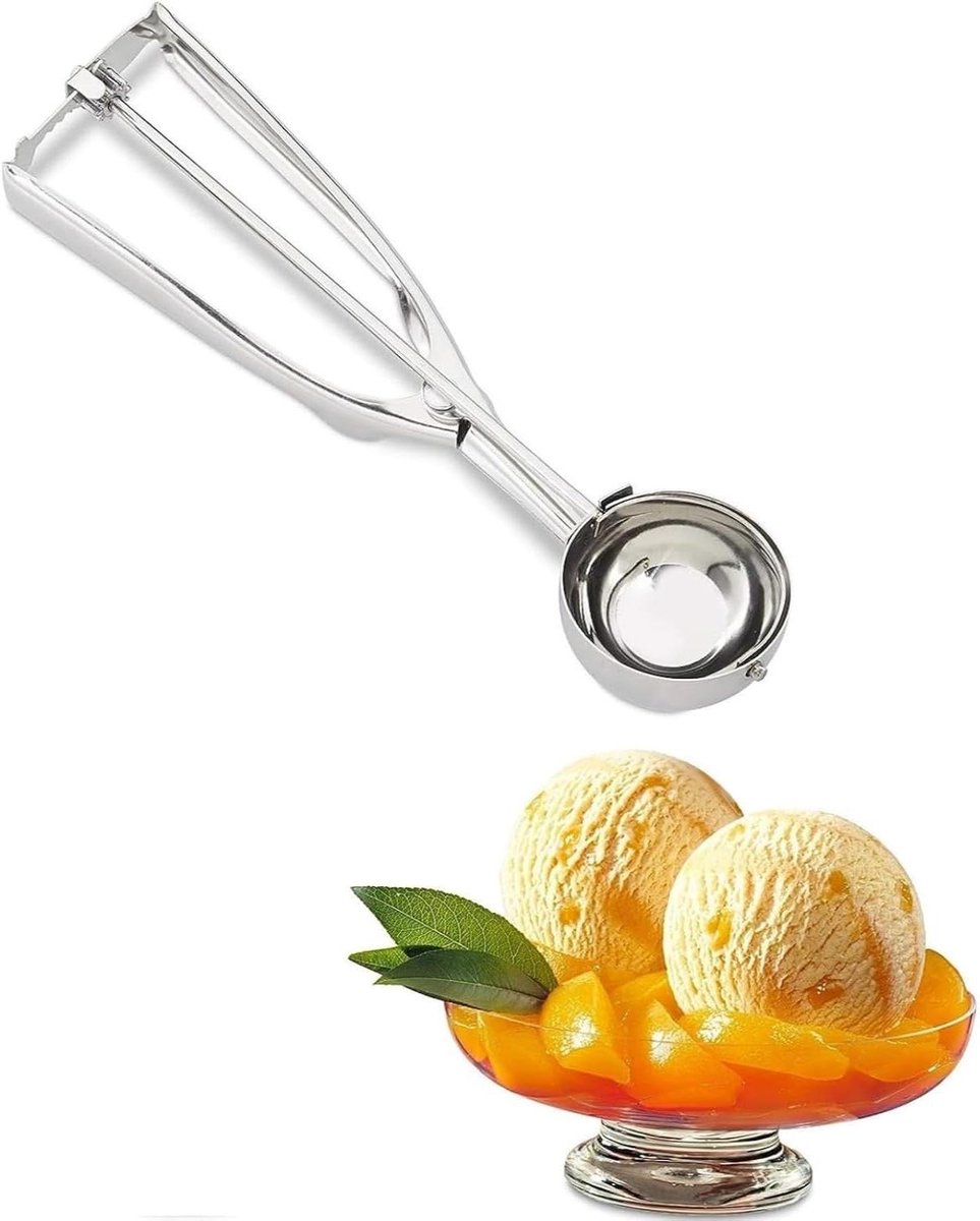 RVS IJsbalvorm - Koekjesbalvorm Trigger met 4CM diameter