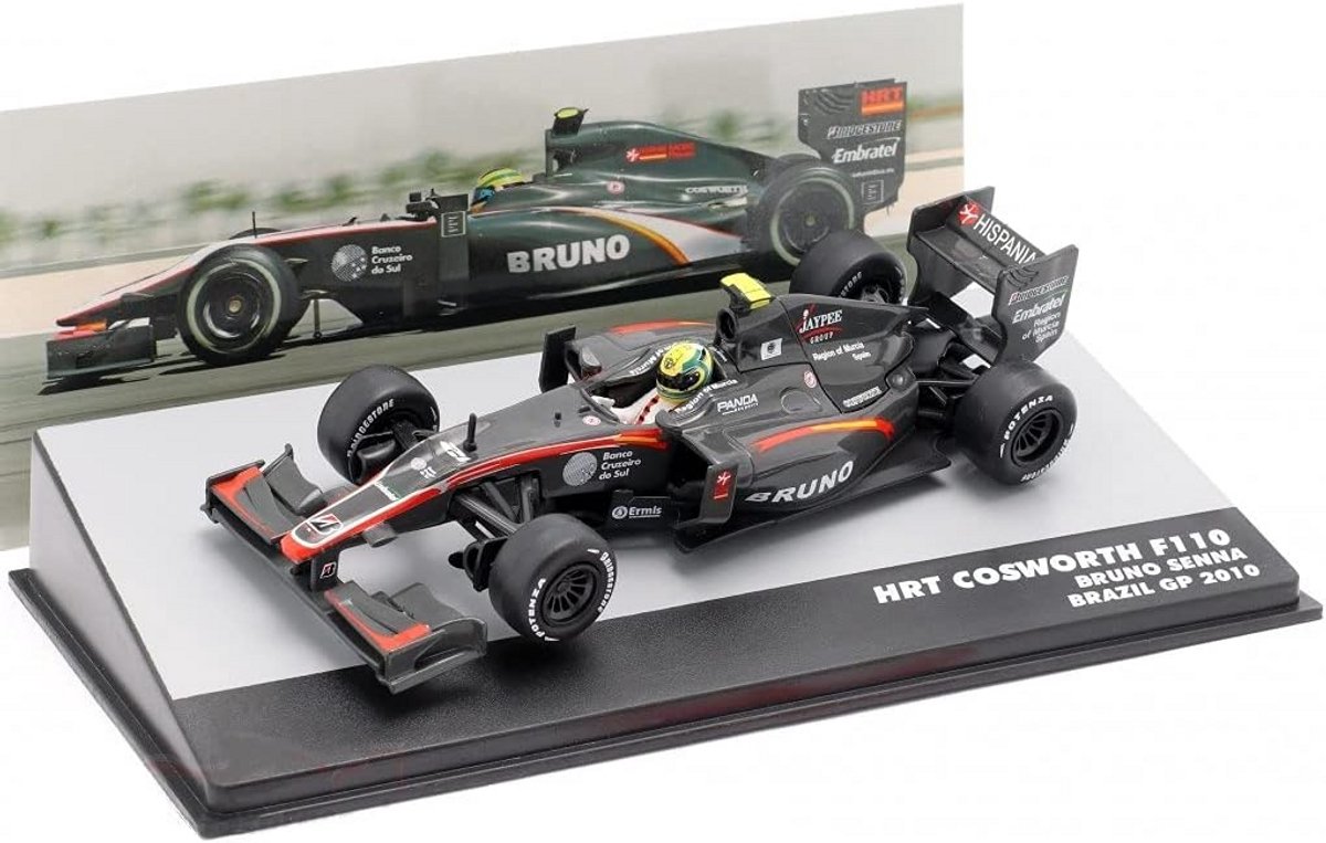 Schaalmodel Formule 1 Auto 1:43 - Braziliaanse GP 2010