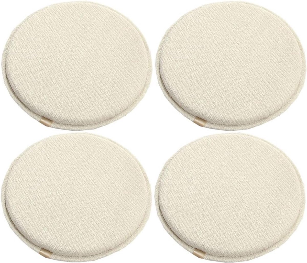Ronde Stoelkussens Met Antislip en Bevestigingshaken - Diverse Groottes en Kleuren