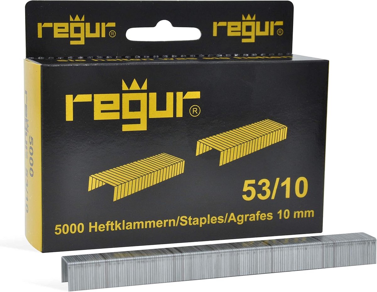 Gealvaniseerde Fijne Draadkrammen Type 53 voor Textiel en Hobby - 5000 Stuks