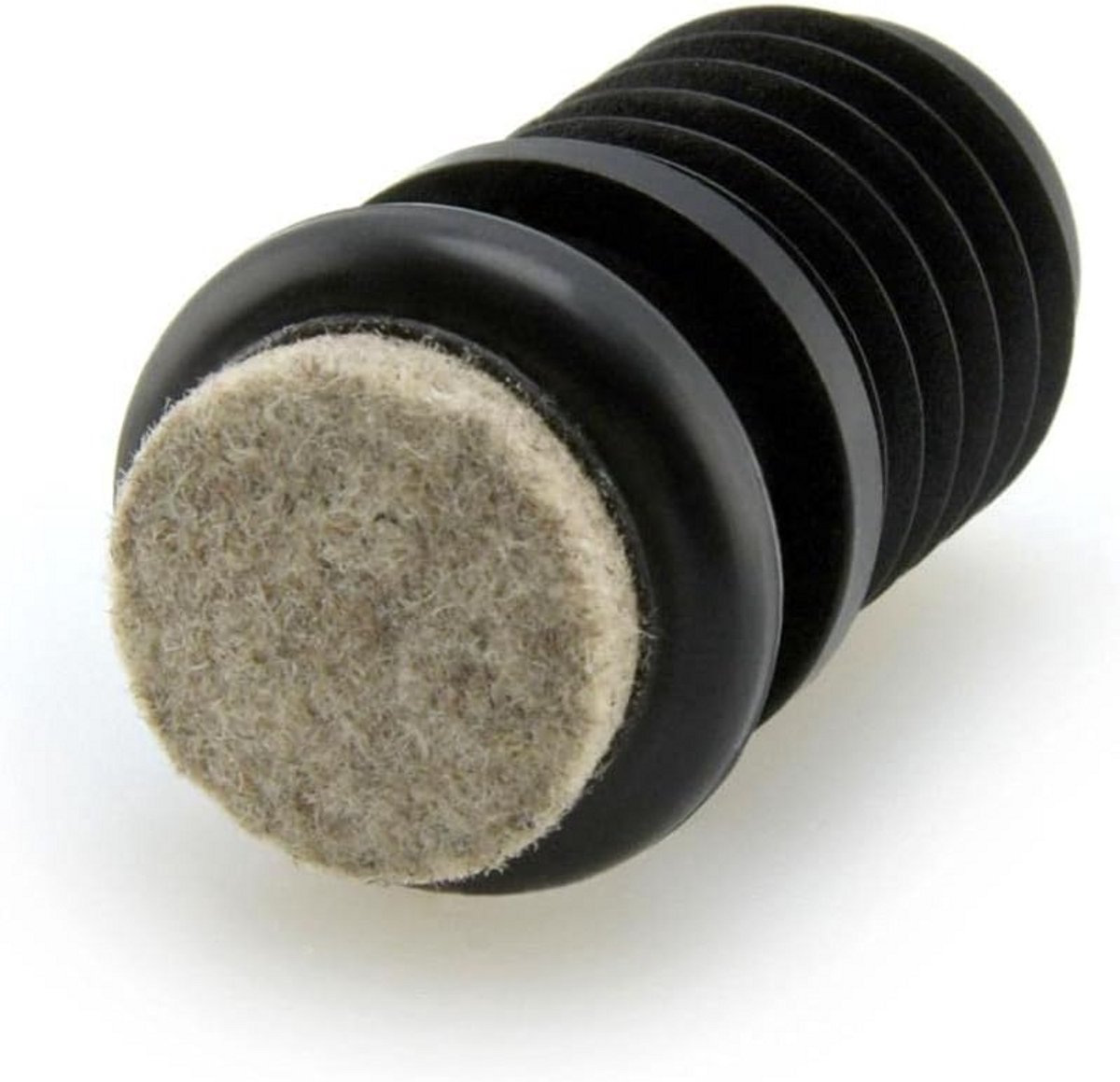 4x Schuifglijders met Vilt voor Ronde Metalen Stoelpoten (19-20mm)