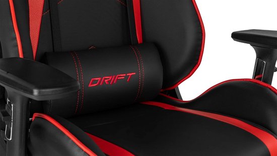 Ergonomische Gaming Stoel Zwart/Rood met 3D Armleuningen en Kantelbare Rugleuning — afbeelding 3