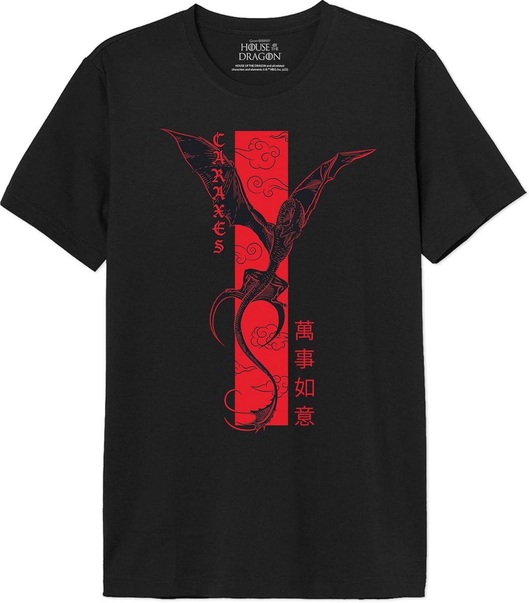 Heren T-shirt Zwart Maat S Game of Thrones Prequel Thema