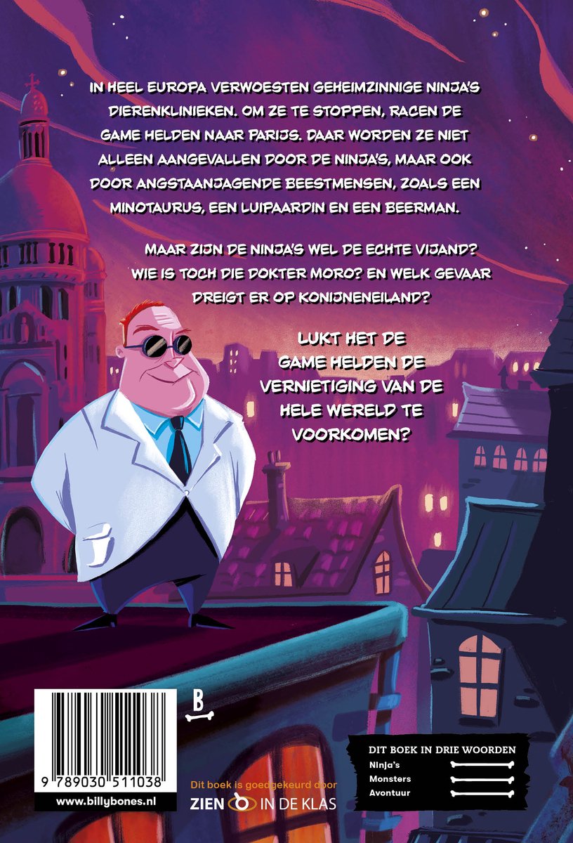 Game Helden 8 - Game Helden tegen de ninja's - back cover