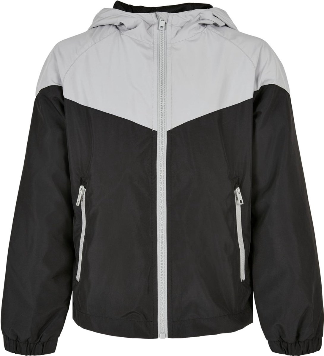 Urban Classics 2Tone Tech Windrunner Kinder Jacket Kids 110/116 Grijs