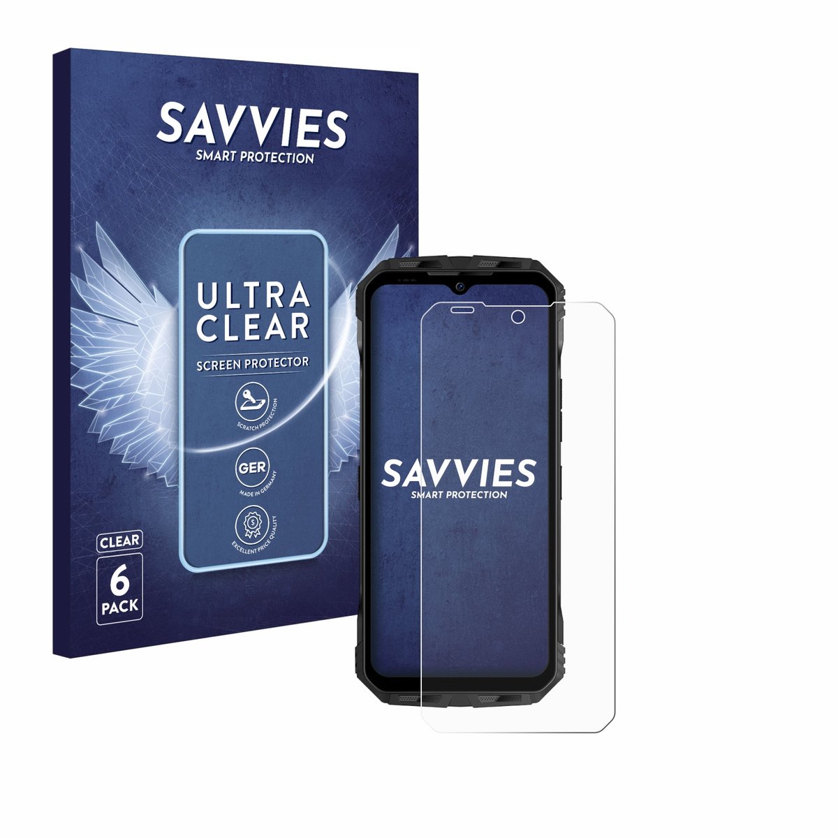 Savvies - Screenprotector voor Doogee V30 - Folie Beschermfolie transparant 6 Stuks