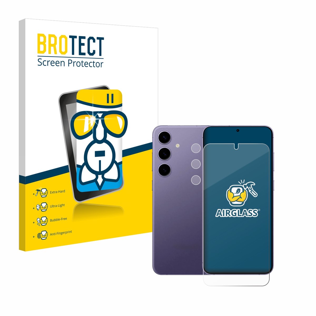 Screenprotector voor Samsung Galaxy S24 Plus (Voor+Camera) Beschermglas transparant