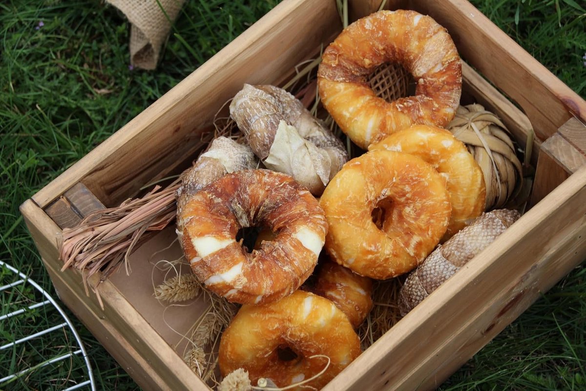 Hondenkaak Donut met Kip voor Sterke Tanden