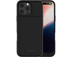 Batterijhoes voor iPhone 16 Pro Max | 3600 mAh Power Case met Ingebouwde Accu | Oplaadbare Telefoon Hoes | Extra Batterij en Bescherming | Zwart