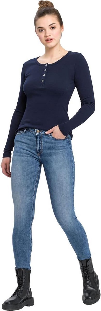 Dames Skinny Jeans met Hoge Taille - Slim Fit Stretch Denim