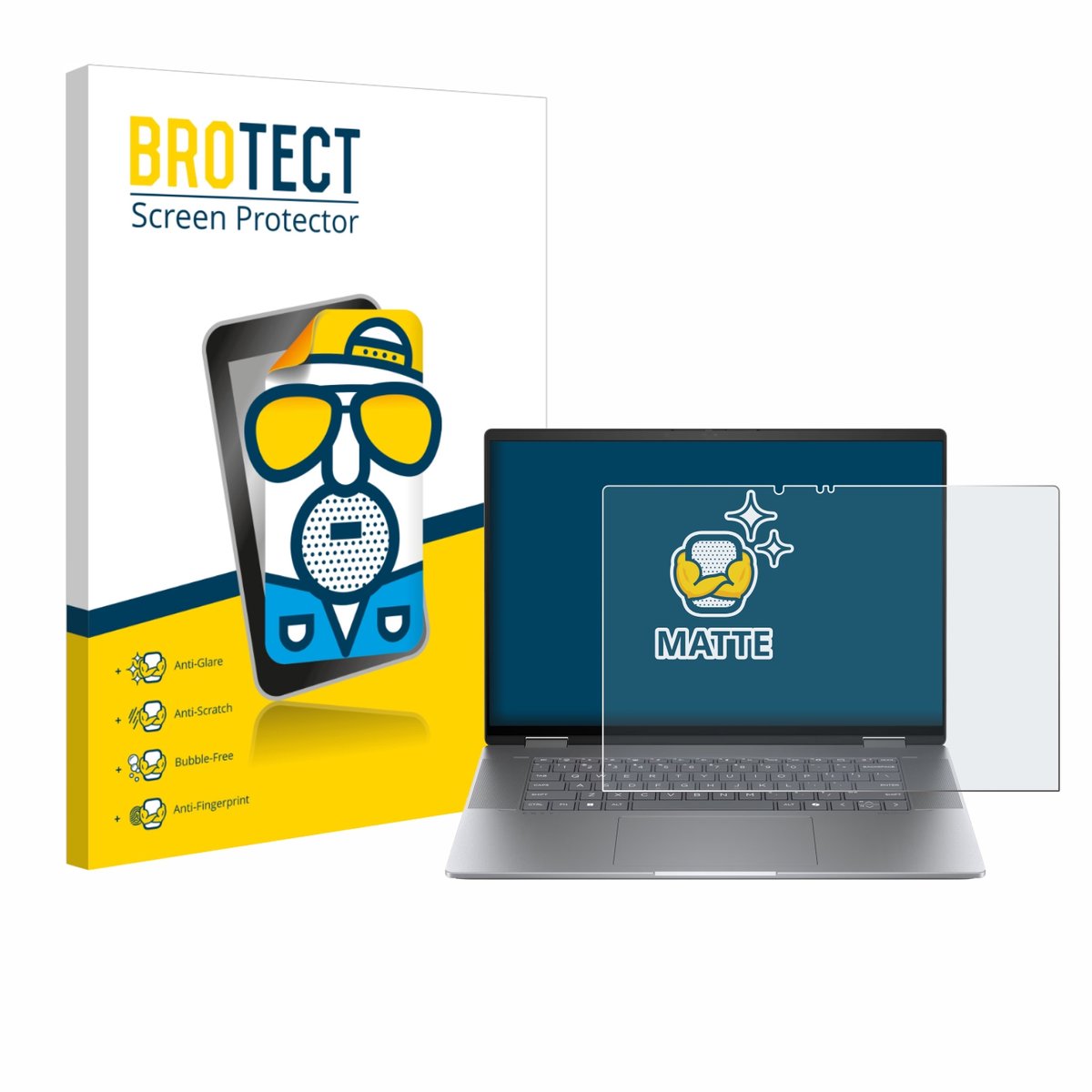 BROTECT - Screenprotector voor HP Envy x360 2-in-1 16 - Folie Beschermfolie matte