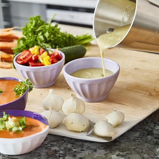 Zyrex® Soepmaker - Soupmaker Met 4 Programma’s - Soep Maker Met Automatische Geheugenfunctie - Zilver - ‎21cm x 18cm x 34cm van Merkloos — afbeelding 4