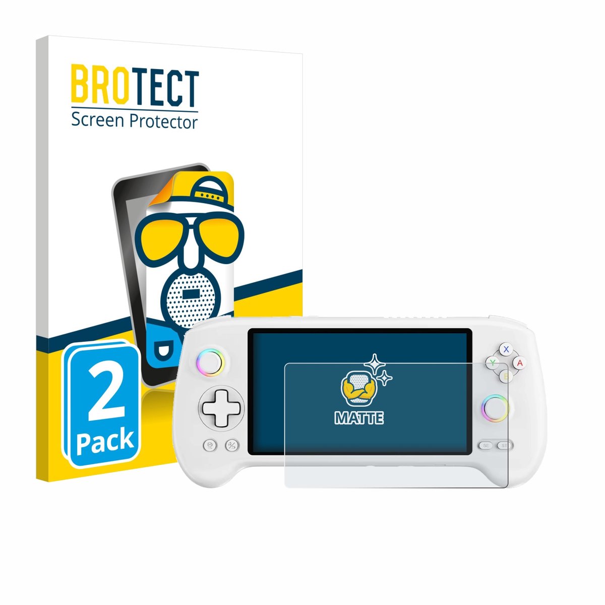 BROTECT - Screenprotector voor Anbernic RG557 - Folie Beschermfolie matte 2 Stuks
