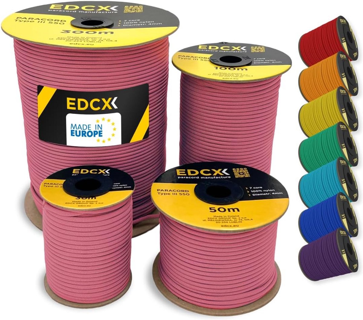 Nylon Paracord 550 Type III Touw 4mm - Sterk en Duurzaam 300m